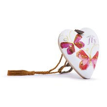 Load image into Gallery viewer, Free To Fly Butterfly Art Heart
