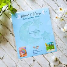 Load image into Gallery viewer, Moon & Stars Suncatcher Set