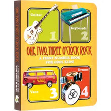 Load image into Gallery viewer, One, Two, Three O'Clock Rock Board Book