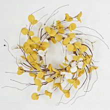 Load image into Gallery viewer, 16in Wreath-Yellow White Silver Dollars-4/48pcs
