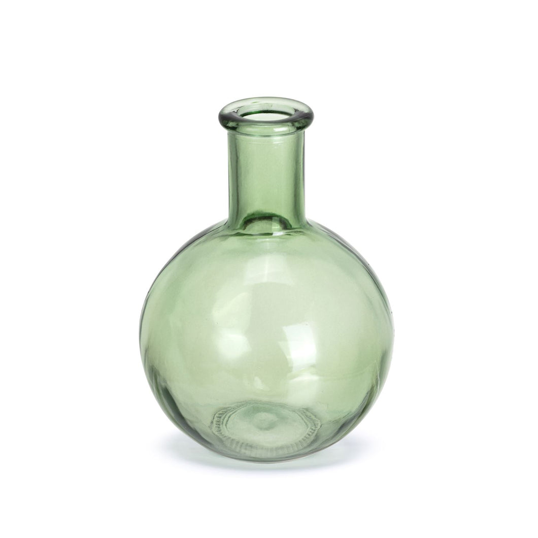 Green Glass Small Vase