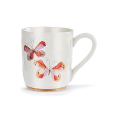 Load image into Gallery viewer, Butterfly Mug w/ gold trim