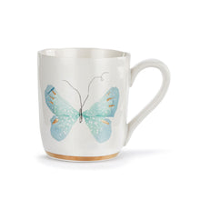 Load image into Gallery viewer, Butterfly Mug w/ gold trim