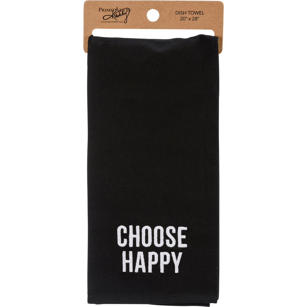 Choose Happy Kitchen Towel