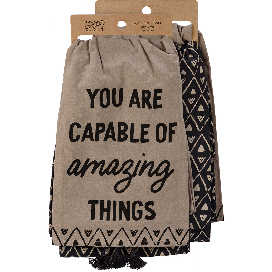 Capable of Amazing Things Kitchen Towel Set