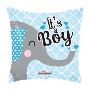 It's a Boy Elephant Foil Balloon