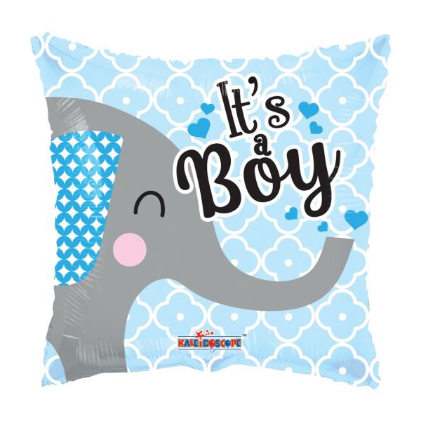 It's a Boy Elephant Foil Balloon