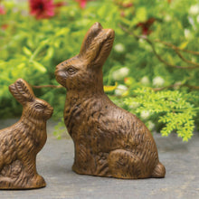 Load image into Gallery viewer, Resin Chocolate Bunny Figurine, 5 inch