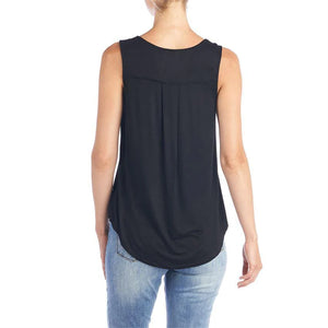 Erin Pleat-Back Tank