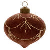 Felted Deco Drop Glass Ornament