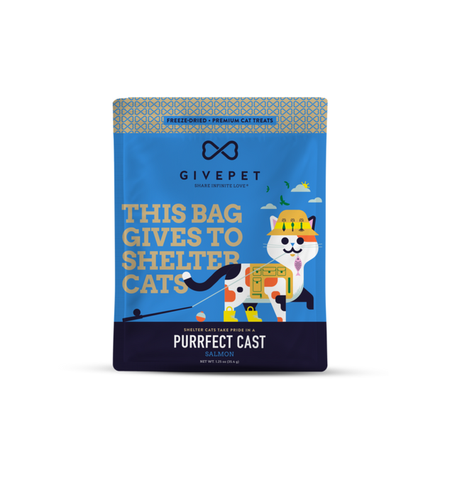 GivePet Dog Treats - Purrfect Cast Freeze-Dried Cat Treats