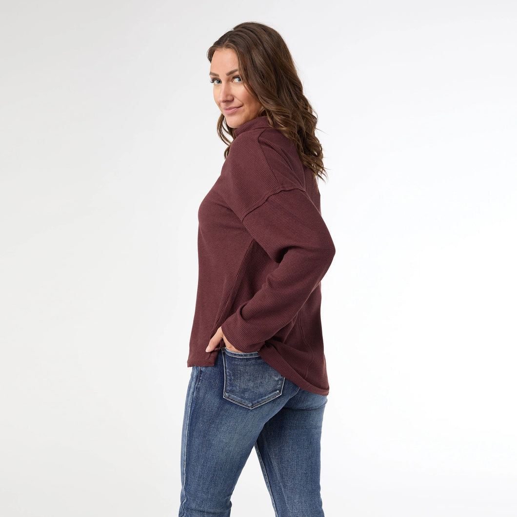 Michela Long Sleeve V-Neck