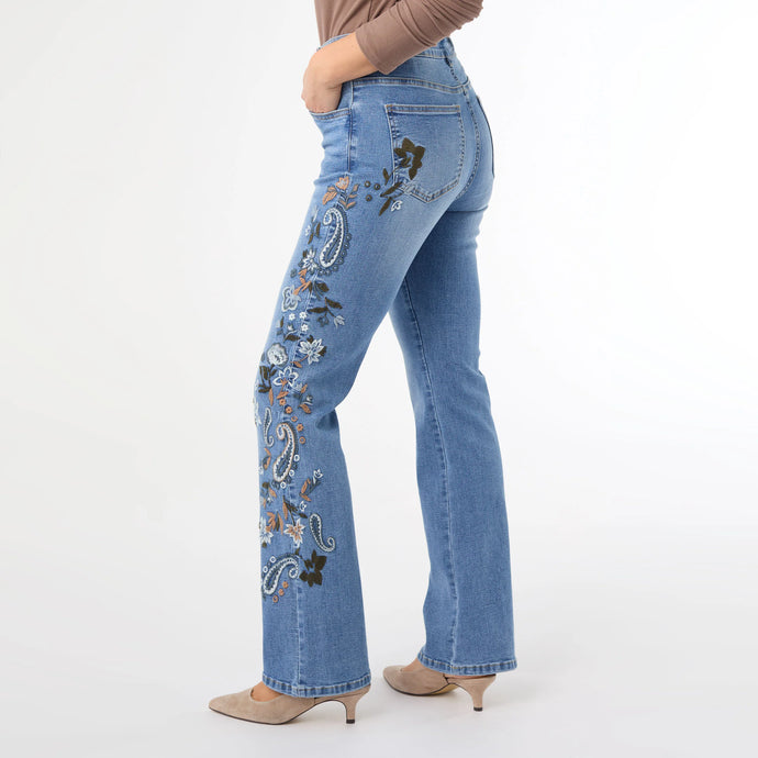 Everstretch Baby Bootcut with Side Embroidery
