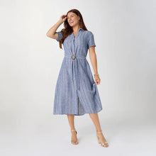 Load image into Gallery viewer, Miriam Short Sleeve Dress w Belt