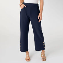 Load image into Gallery viewer, Georgie Wide Leg Crop w Grommet