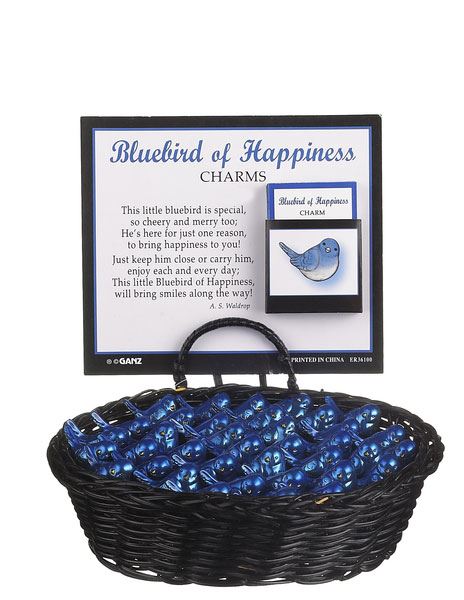 Bluebird of Happiness Pocket Charm