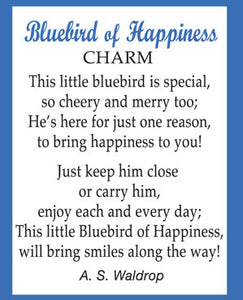 Bluebird of Happiness Pocket Charm