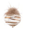 Feather Top Drop Glass Ornament