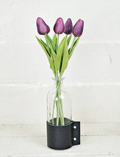 Load image into Gallery viewer, 15inL real touch Tulip Bud Stem-Purple