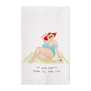 Can't Tone Pool Lady Towel
