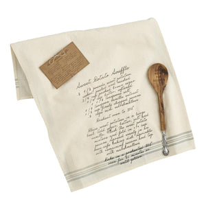 Thanksgiving Recipe Spoon & Towel Set