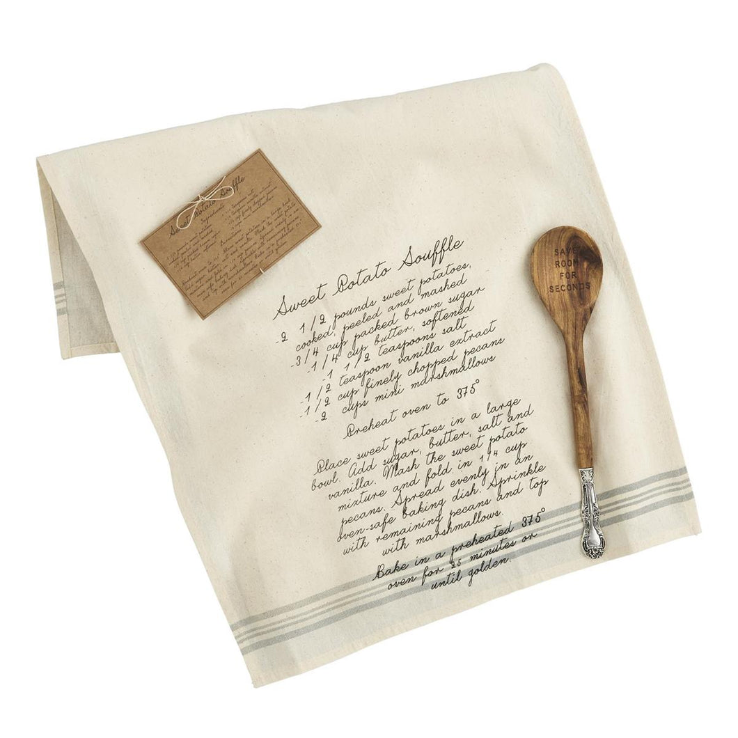 Thanksgiving Recipe Spoon & Towel Set