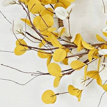 Load image into Gallery viewer, 16in Wreath-Yellow White Silver Dollars-4/48pcs