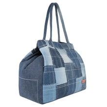 Load image into Gallery viewer, Terri Large Denim Patchwork Purse