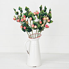 Load image into Gallery viewer, 22" Raspberry spray- Mauve Cream