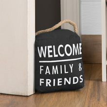 Load image into Gallery viewer, &quot;Welcome&quot; Dark Gray Door Stopper