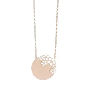 Rose Gold Circle Necklace