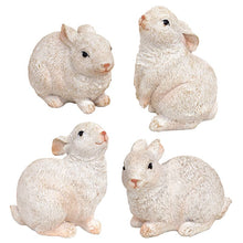 Load image into Gallery viewer, White Resin Bunny, 4 Asstd.