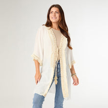 Load image into Gallery viewer, Ann Tie Cardigan w Decorative Border