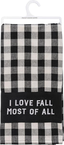 I Love Fall Kitchen Towel