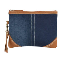 Load image into Gallery viewer, Erica Denim Wristlet