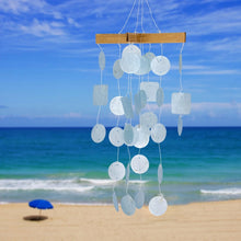 Load image into Gallery viewer, Mini Light Blue Capiz Chime