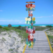 Load image into Gallery viewer, Capiz Waterfall Windchime - Havana