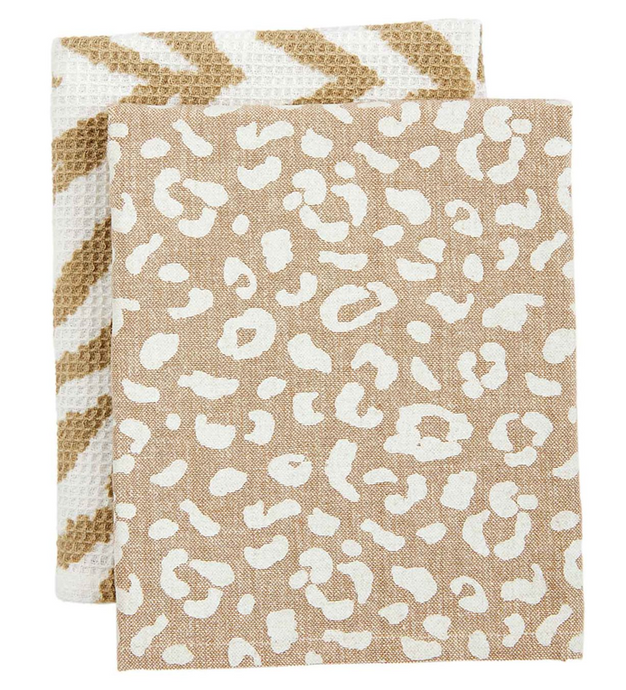 Leopard Zebra Towel Set