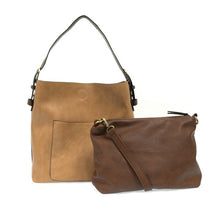 Load image into Gallery viewer, Camel Hobo Coffee Handle Handbag