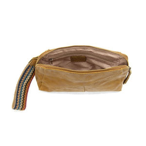 Spicy Mustard Gigi Crossbody with Woven Wrist Strap