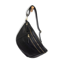 Load image into Gallery viewer, Black Mel Large Sling Crossbody Bag