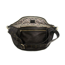 Load image into Gallery viewer, Black Mel Large Sling Crossbody Bag