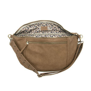 Taupe Mel Large Sling Crossbody Bag