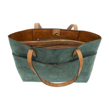 Load image into Gallery viewer, Deep Teal Danica Tote w/ Laptop Sleeve