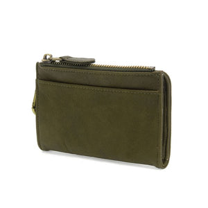 Olive Bobbie Bifold Wallet w Carabiner