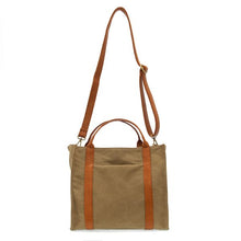 Load image into Gallery viewer, Toni Large Canvas Tote - Khaki