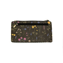 Load image into Gallery viewer, Black Multi Floral Kara Mini Wallet