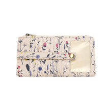 Load image into Gallery viewer, White Multi Floral Kara Mini Wallet