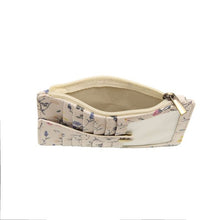 Load image into Gallery viewer, White Multi Floral Penny Mini Wallet
