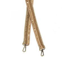 Load image into Gallery viewer, Neutral Bead + Sequin Guitar Strap